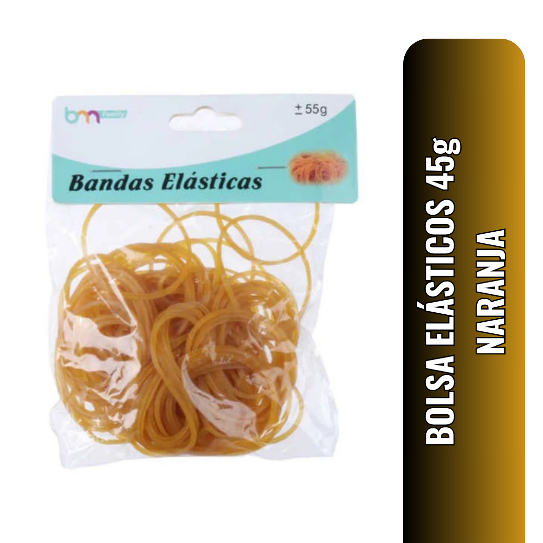 BOLSA ELÁSTICOS 45g NARANJA