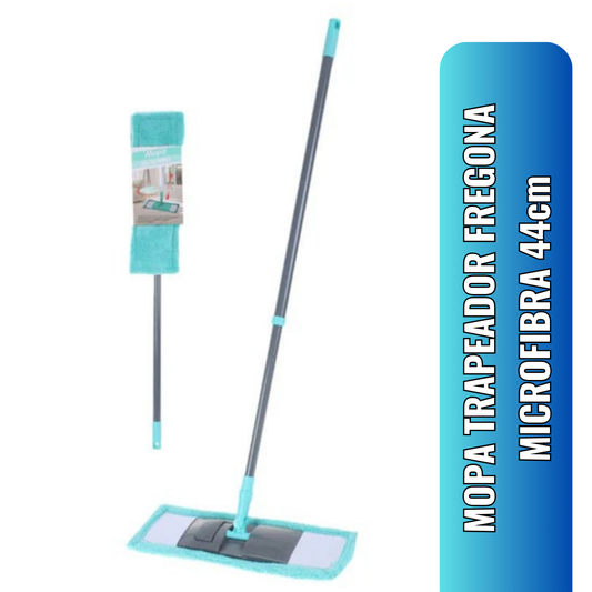 MOPA TRAPEADOR FREGONA LIMPIEZA MICROFIBRA 44cm