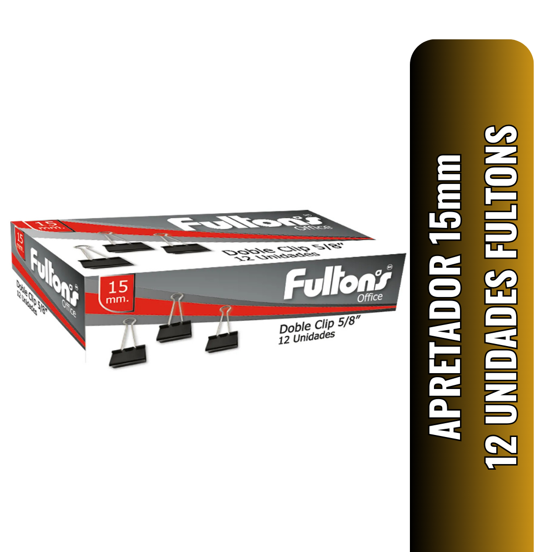 APRETADOR 15mm 12 UNIDADES FULTONS