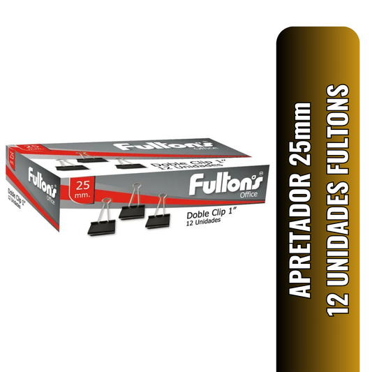 APRETADOR 25mm 12 UNIDADES FULTONS