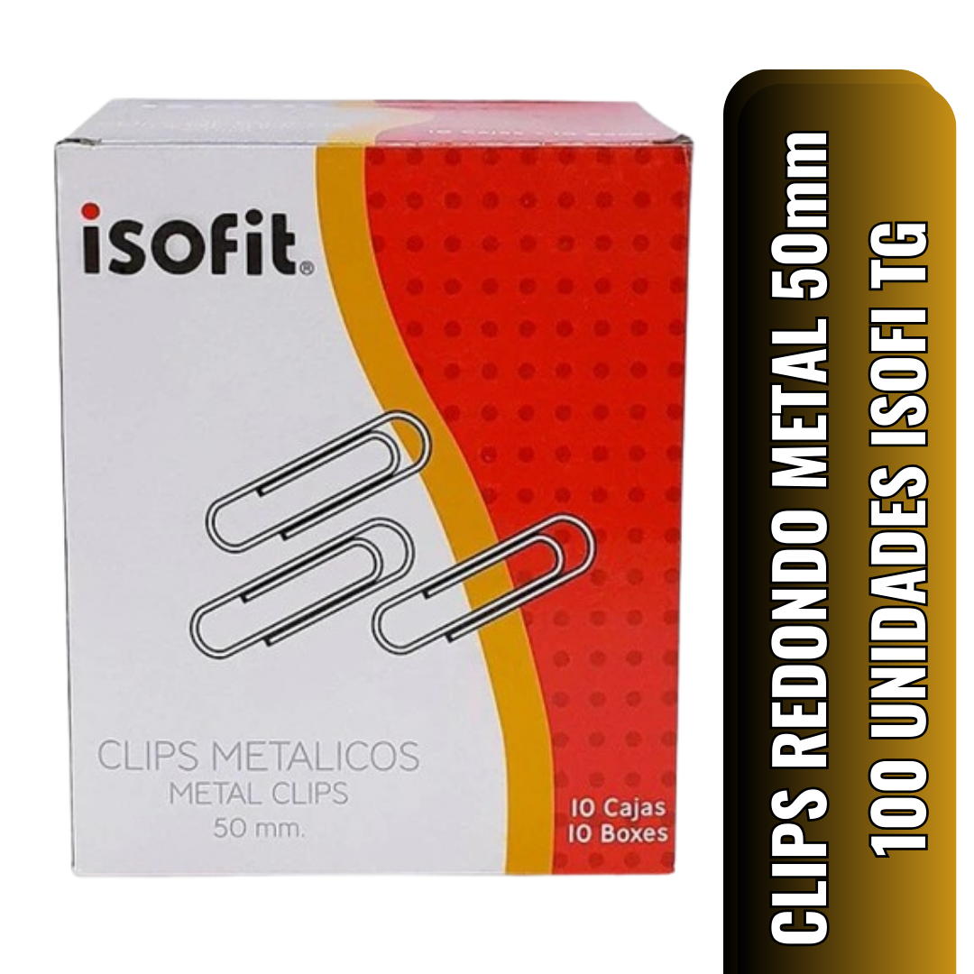 CLIPS REDONDO METAL 50mm 100 UNIDADES ISOFIT